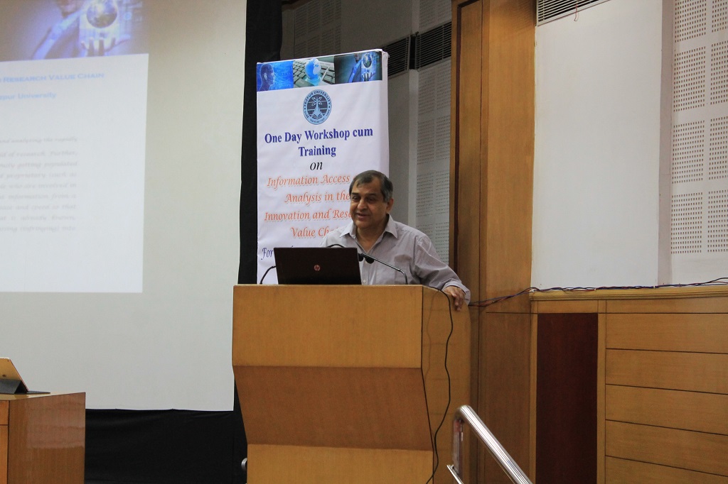 Prof. P.Ganguli during the veledictory session
